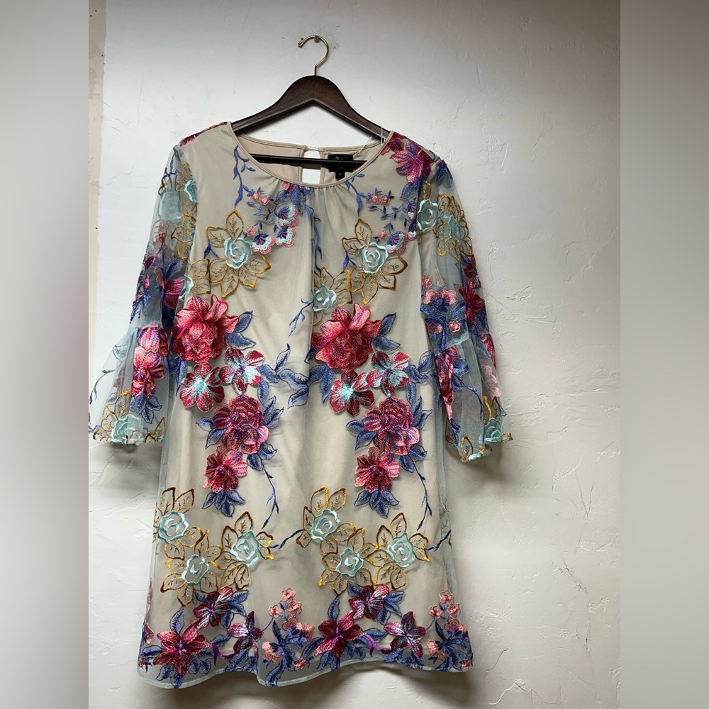 Beige by Eci Polyester Flour Blouse